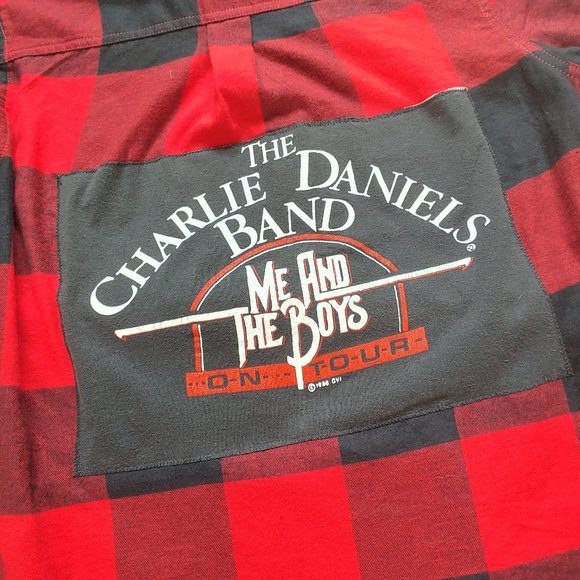 Charlie Daniels Band tshirt patch flannel - Picture 2 of 6
